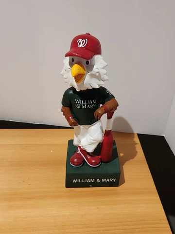 Washington Nationals William & Mary Tribe Bobblehead New In The Original Box Cover