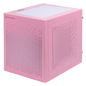 Silverstone SST-SG16P (Pink) Mini-ITX Steel Cube Chassis - Picture 1 of 4