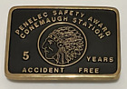 Safety Award Belt buckle Conemaugh Station 5 Years Accident Free
