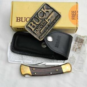 BUCK USA 2004 110 Folding Hunter/belt buckle promo combo set w sheath papers box