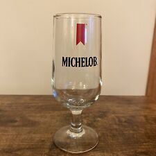 Set of 7 Vintage Michelob Pilsner Beer Stemmed Drinking Glass 8.25" 1979