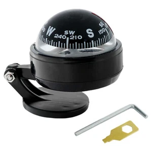 Einstellbarer Kompass für Auto Armaturenbrett Selbstklebend Auto Kompass Ball - Picture 1 of 8