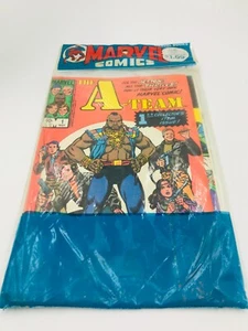 MARVEL COMICS THE A - TEAM 3 COMIC BOOKS ORIGINAL PLASTIC 1984 MINT NEVER READ - Picture 1 of 2