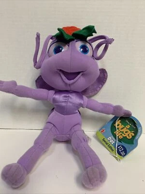 Peluche Mattel Disney Pixar Bugs Life Purple Princess Dot 1998 edición especial 11" Foto 1 de 4