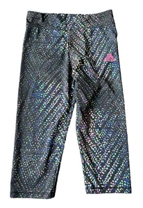 ADIDAS Girls MultiColored Activewear Capri Leggings Pants Size 6 - Picture 1 of 6