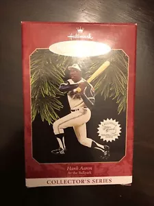 Hallmark Ornament Hank Aaron At the Ballpark 1997 Christmas Keepsake, Braves MLB - Picture 1 of 3