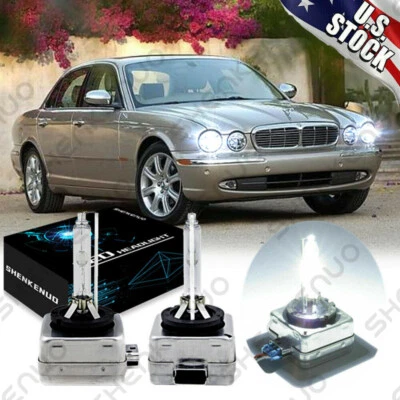 Stock Fit HID Xenon Headlight Bulbs for Jaguar Vanden Plas 2004-2006 Low Beam x2 - Image 1 of 4
