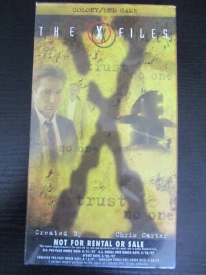 Sealed VHS Tape The X-Files COLONY/END GAME Feature Length Screener - Image 1 of 2