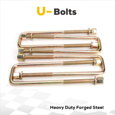 11.5" Square U Bolts Extra Long 2.5" wide 9/16" Ubolt w Hardware for GMC Chevy - Image 1 of 4