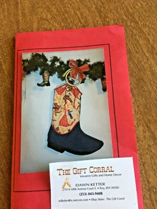 Gift Corral Christmas Cowboy Boot Stocking Pattern - Picture 1 of 3