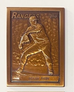 1990 Topps Highland Mint Nolan Ryan Topps Collection Bronze Card Rare - Picture 1 of 5