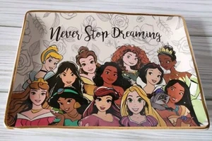 Disney Principesse Ceramica Vassoio Portagioie NUOVO Cenerentola Ariel Moana - Foto 1 di 2