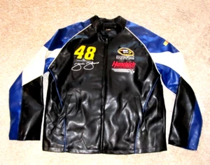 Mens Jacket XL Extra Large Jimmie Johnson Lowes #48 NASCAR Lined Race - Picture 1 of 6