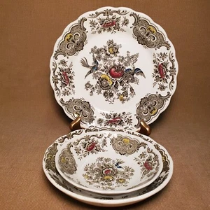 Ridgway Staffordshire England - Windsor - 3-teiliges Set - Salatteller, Suppe, Obst - Bild 1 von 4