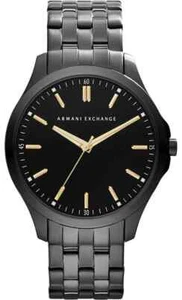 Armani Exchange AX2144 Men's 46mm Black Dial Stainless Bracelet Watch BNIB - Picture 1 of 11