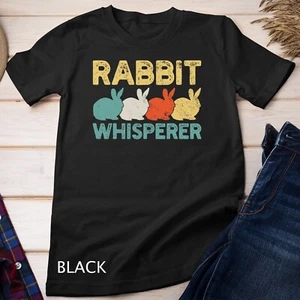 Rabbit Bunny Retro Unisex T-shirt - Picture 1 of 17