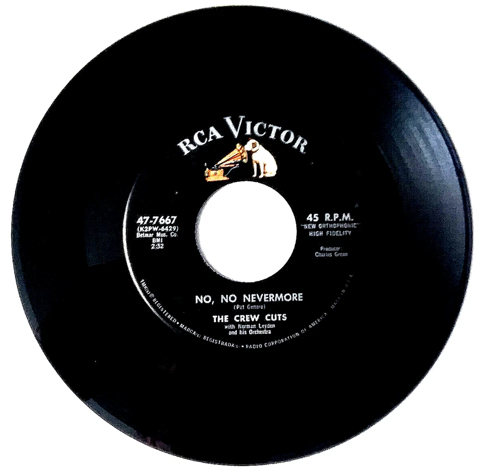 THE CREW CUTS - It Is No Secret / No, No Nevermore - Vinyl  45rpm RCA  47-7667 Foto 1 de 4