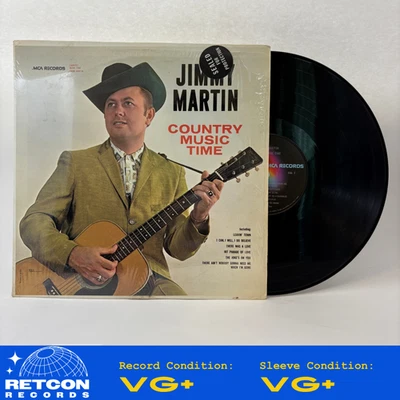 Jimmy Martin - Country Music Time Vinyl LP Very Good Plus (VG+)/Very Good Plus ( - Image 1 of 4