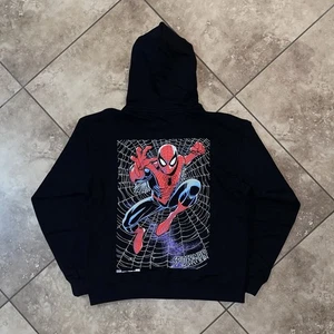 Kith x Spider-Man Web Logo Hoodie Schwarz Größe L - Bild 1 von 13