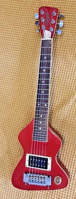 Vintage Erlewine Chiquita Guitar Red, plays great, extra set of strings. - Image 1 of 4