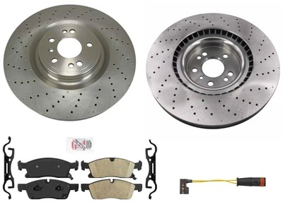 Paquete deportivo de pastillas de cerámica de rotor de freno de disco para Mercedes Benz GLE400 16-19 375 MM Foto 1 de 4