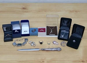 Lote de trabajo de joyería de plata esterlina 925 vintage Avon etc. paquete - no es chatarra - Imagen 1 de 15