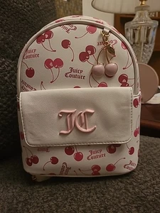 New With Tags Goergous Juicy Couture Cherry on Top Backpack Light Pink - Picture 1 of 12