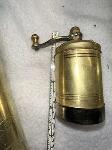 Vintage Coffee Grinder Antique Brass Turkish Spice Pepper Vintage Mill 3” - Picture 1 of 8
