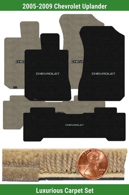 Juego de alfombrillas de lujo personalizadas para Chevrolet Uplander '05-09 con logotipo (3 piezas) #FHU Foto 1 de 4