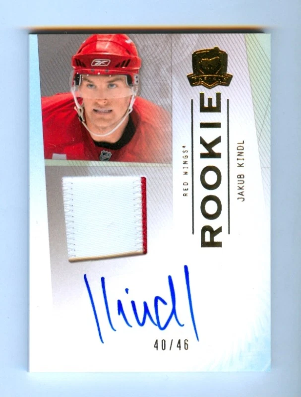 JAKUB KINDL 09-10 THE CUP GOLD AUTO PATCH RC #/46 - Image 1 of 1