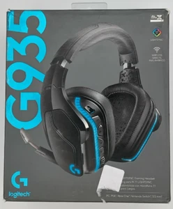 Logitech G935 Wireless Gaming Headset – DTS:X 7.1 Surround Sound, LIGHTSYNC RGB - Afbeelding 1 van 10