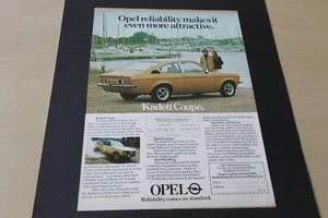Original 1978 magazine advert: OPEL KADETT COUPE  frame-ready wall-art  - Picture 1 of 1