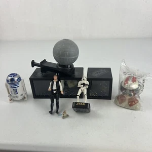Lot Of 9 Star Wars Toys 90s R2D2 Leia Han Solo Stormtrooper Stamp - Picture 1 of 4