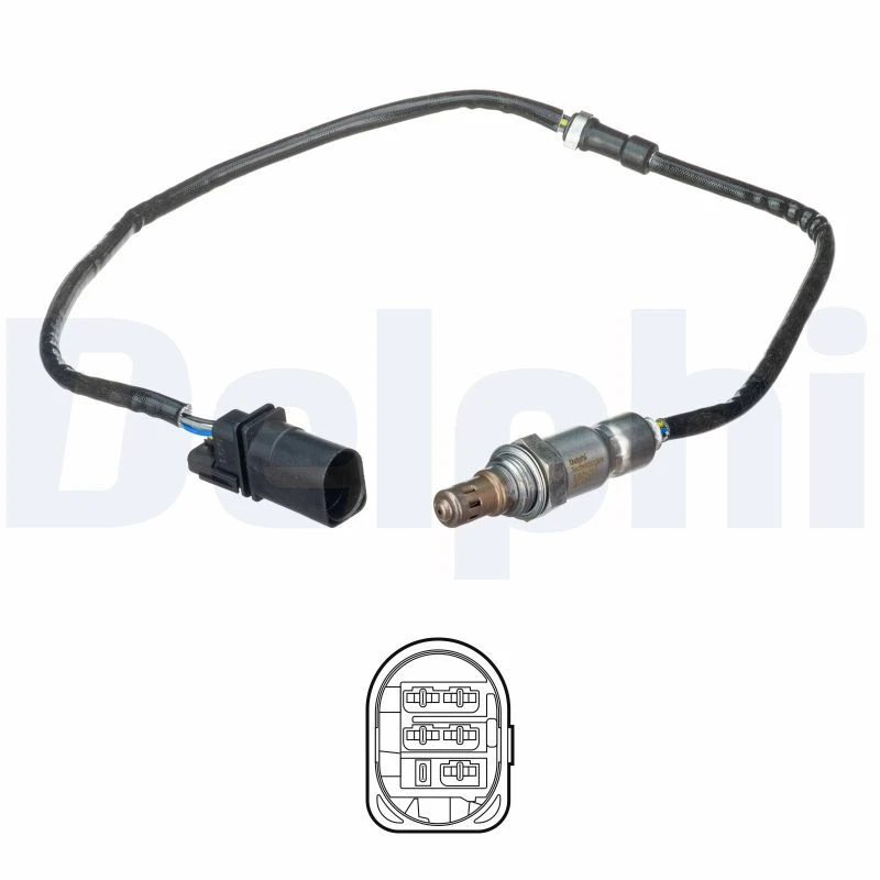 DELPHI Sonda Lambda Ajuste Sonda para VW Polo 1.2 TSI Golf VI Audi A1 Sportback - Imagen 1 de 1
