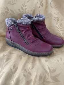 Spring Step Cleora Boots Burgundy Red EU 38 US 7.5 8 - Picture 1 of 8