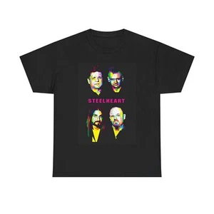 SteelHeart Tshirt Classic Rock Grafik Merch Vintage Unisex Heavy Cotton Tee - Bild 1 von 5