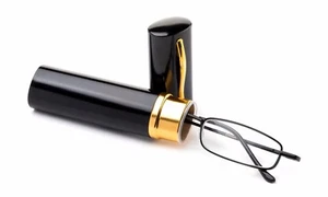 Gafas de lectura compactas de aluminio para lectores negros - Imagen 1 de 5