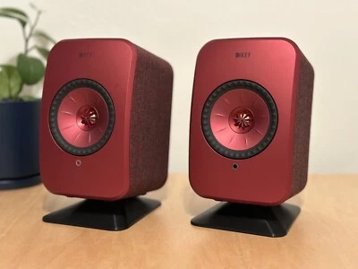 Desktop Speaker Stands for KEF LSX I and II - Black/Silver/White