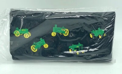 Черный складного бумажника чековой книжки с вышитый зеленый трактор страны фермы новый с Ярлыками - Изображение 1 из 4
