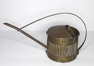 Vintage Brass Small Watering Can Made In Hong Kong - Picture 1 of 4