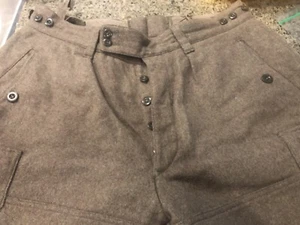 Pantalones cargo vintage de lana pesada aproximadamente 21X31 ¿emisión militar? 1958? RARO! ¡BONITO! - Imagen 1 de 6