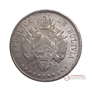 BOLIVIA 1 Boliviano 1870 Potosi SC- / AU - Imagen 1 de 2