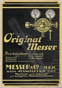 Nóż, broszura 1926, Messer&Co Maszyny Autogeniczna obróbka metali