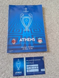 Ticket And Programme 2007 Champions League Final Liverpool AC Milan - Picture 1 of 1