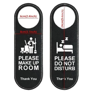 High Quality Door Knobs Door Sign Leather Wall Decoration 24*8cm Many Occasions - Picture 1 of 12