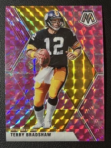2020 Panini Mosaic #171 Terry Bradshaw Prizm Camo Pink Pittsburgh Steelers - Bild 1 von 2