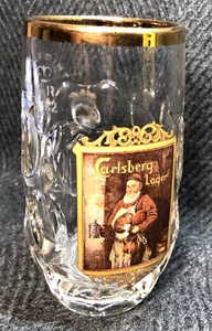 Vintage Carlsberg 1/2 Pint Glass Rare Design Lager Tankard - 60's - Picture 1 of 10