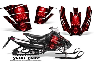 KIT DE GRÁFICOS ARCTIC CAT SNOPRO RACE 500 600 MOTO DE NIEVE CREATORX JEFE DE CALAVERA R - Imagen 1 de 1