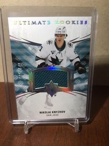 2020-21 UD Ultimate Rookies Nikolai Knyzhov Jersey /649 San Jose Sharks #170
