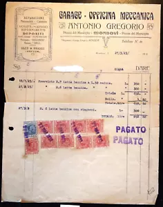 GF0172 - Fattura: Officina Meccanica Gregorio - Mondovi 1923 - Picture 1 of 1